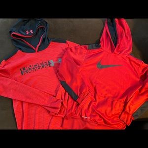 Boys XL Under Armour Nike Hoodie Sweatshirt Lot
